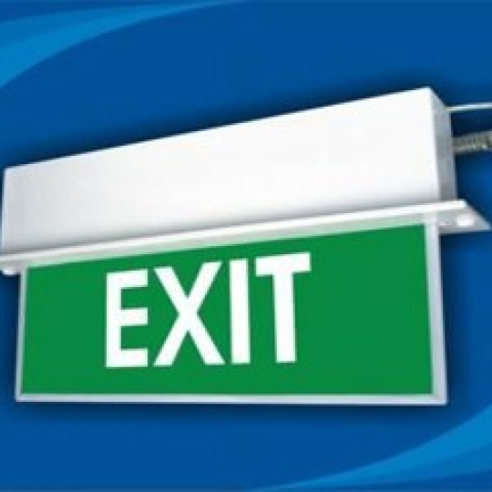Bảng Exit - lối thoát nạn (2 mặt)