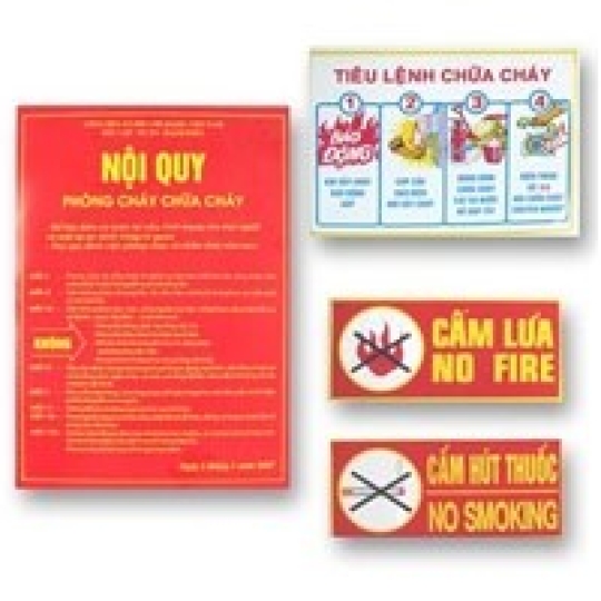 Bảng tiêu lệnh chũa cháy